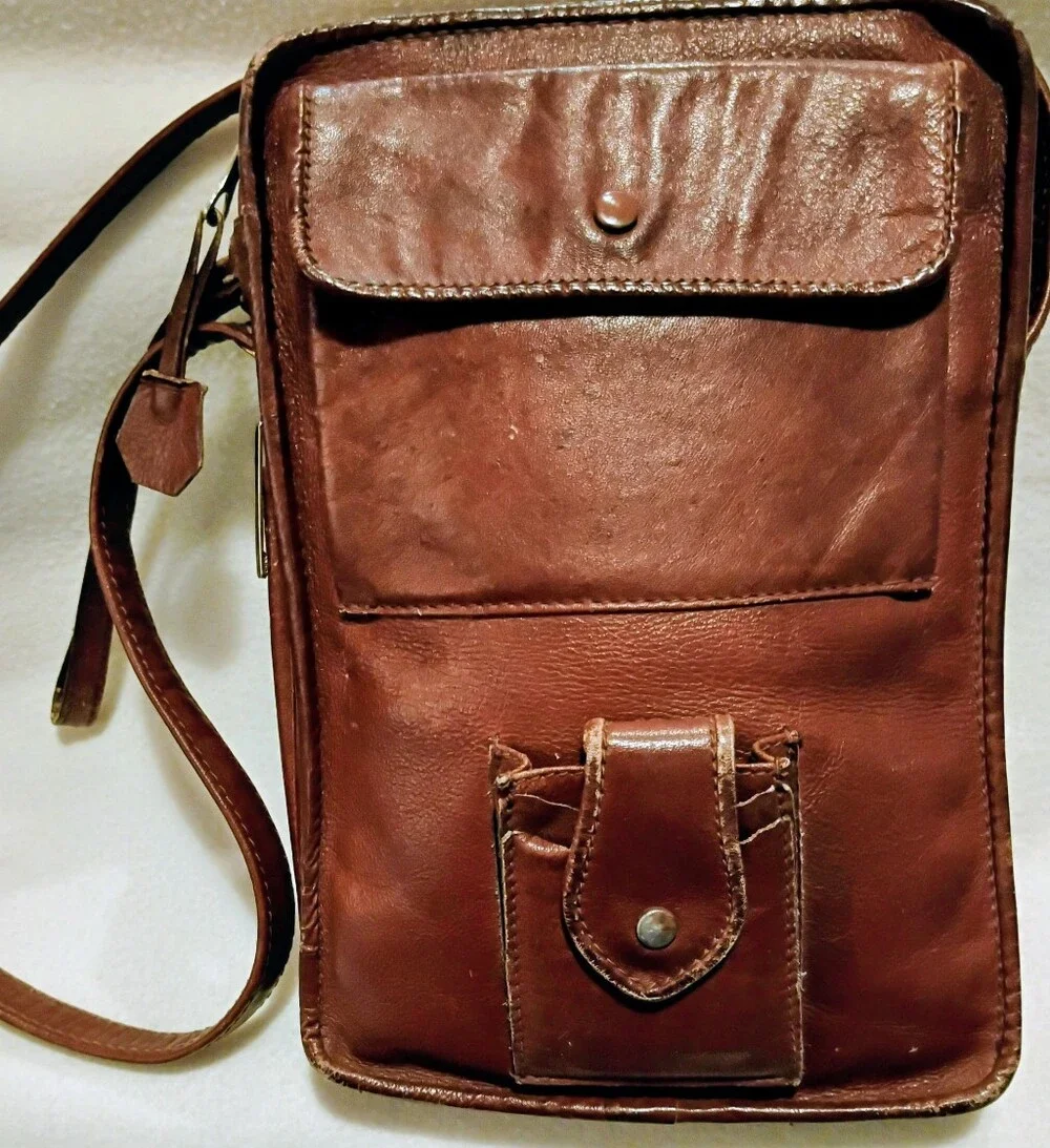 Fairfax Leather Hippie Satchel 70s Boho Good Goods